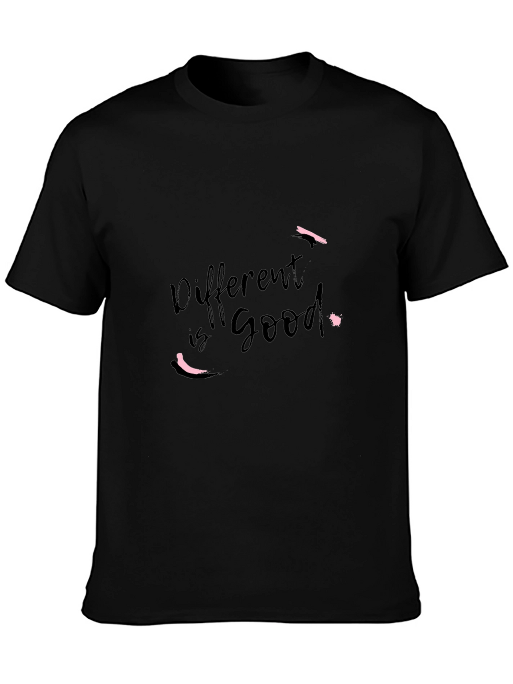 Different is Good Graphic T-Shirt - Black