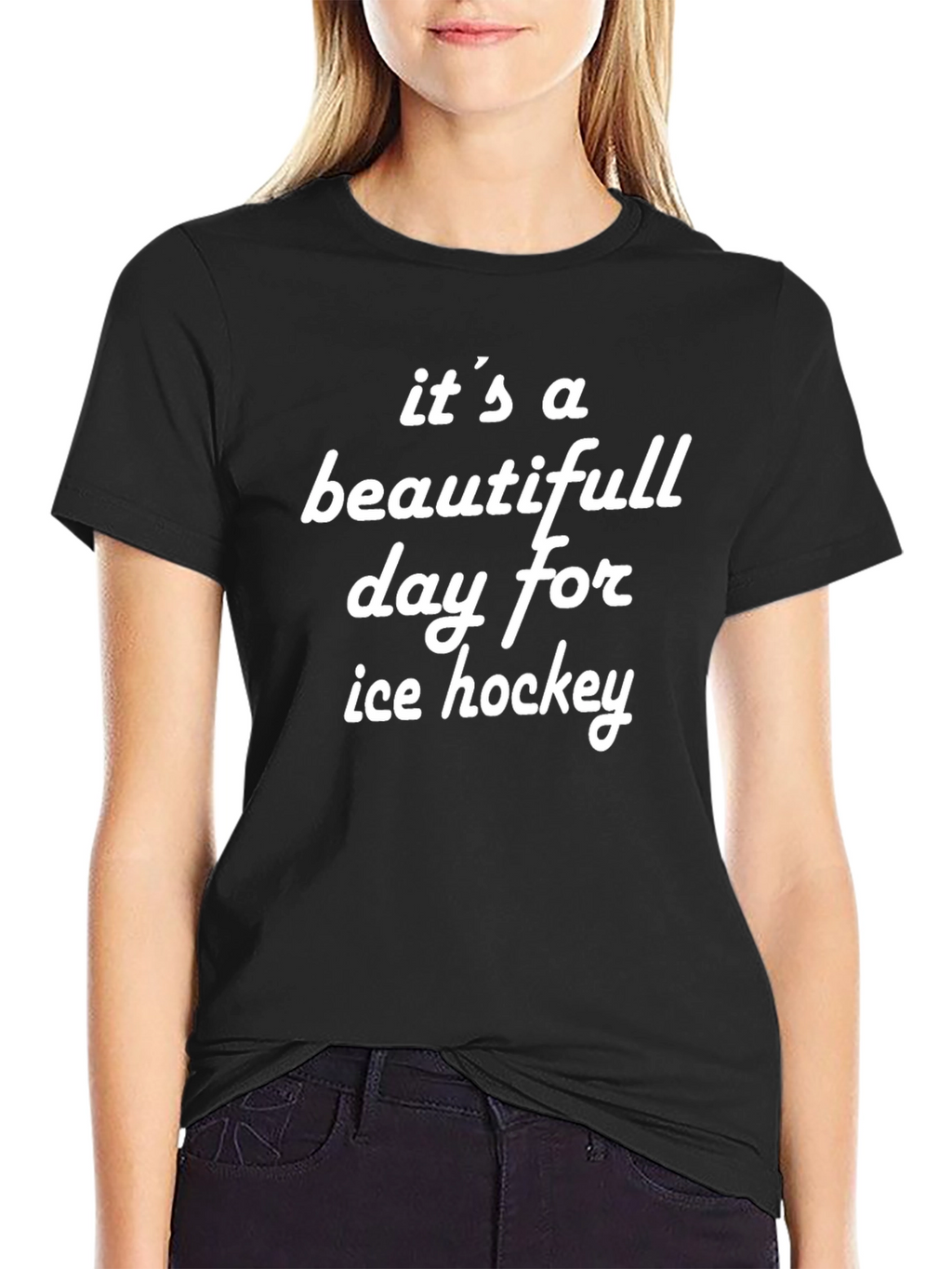 Beautiful Day for Ice Hockey T-Shirt