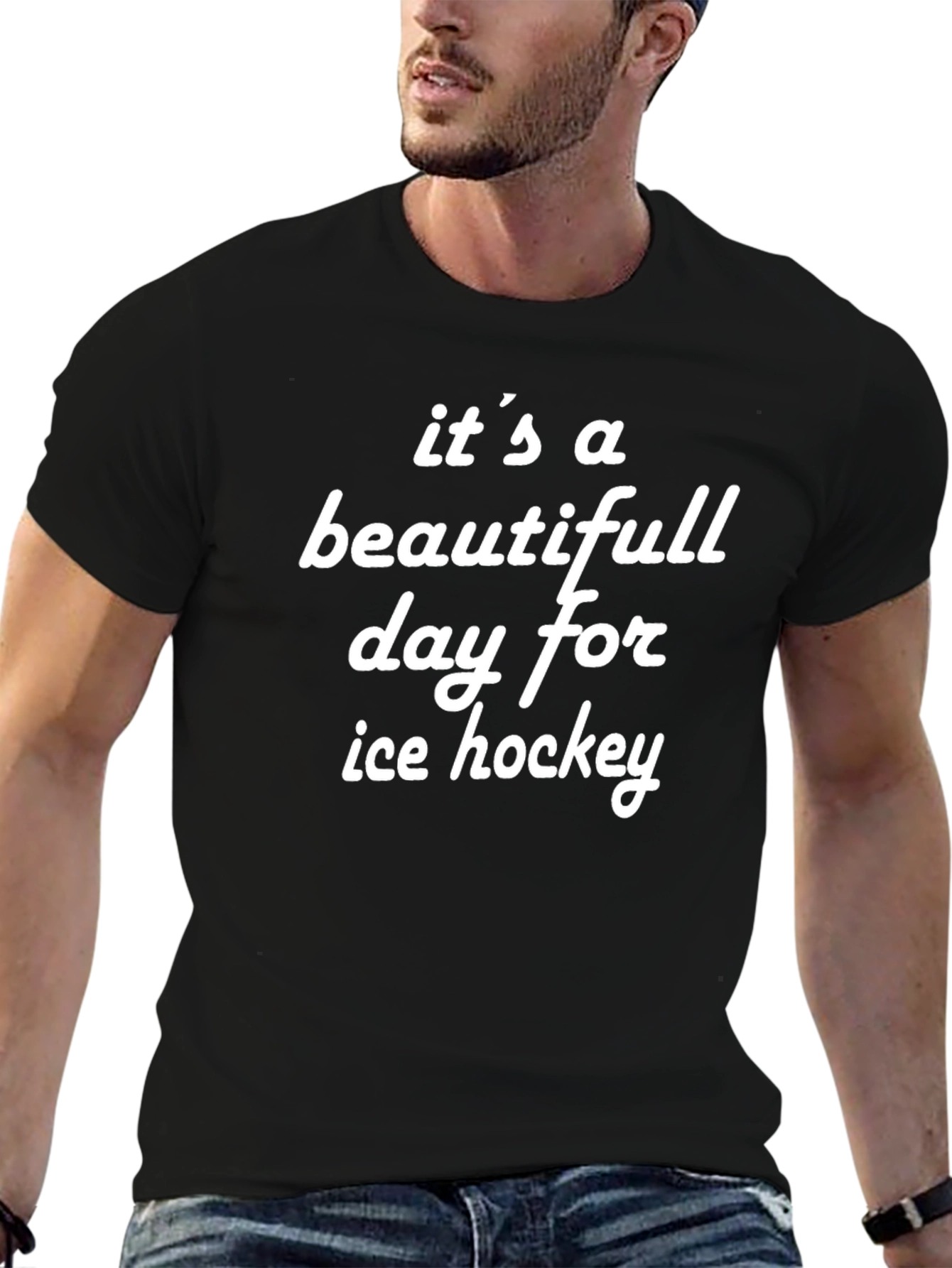 Beautiful Day for Ice Hockey T-Shirt