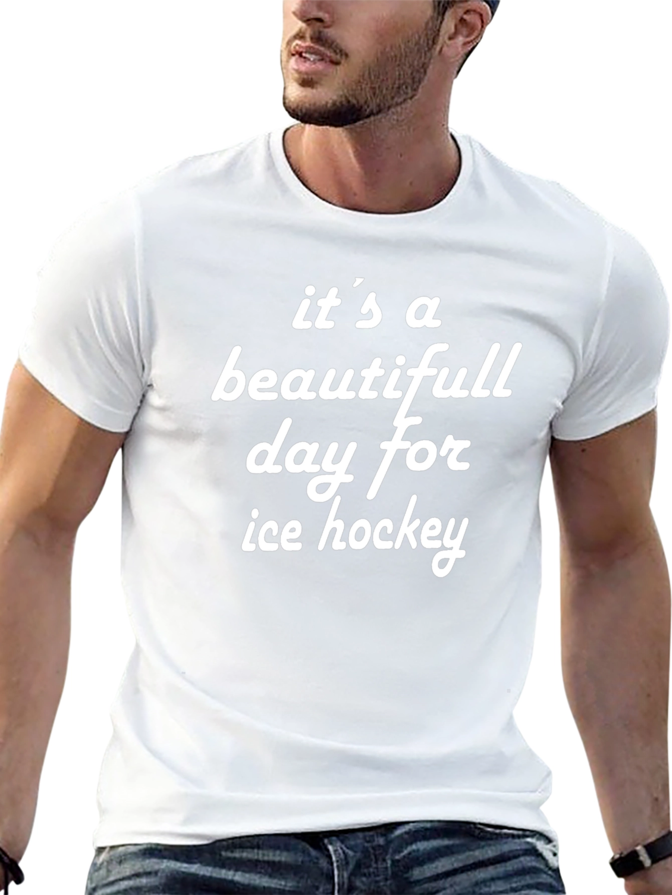Beautiful Day for Ice Hockey T-Shirt