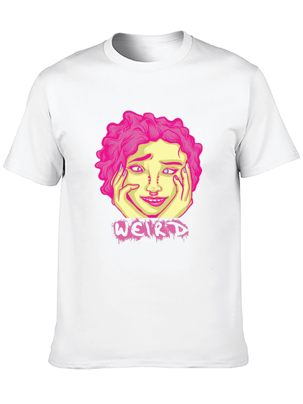 Weird Graphic T-Shirt - Black Cotton Tee