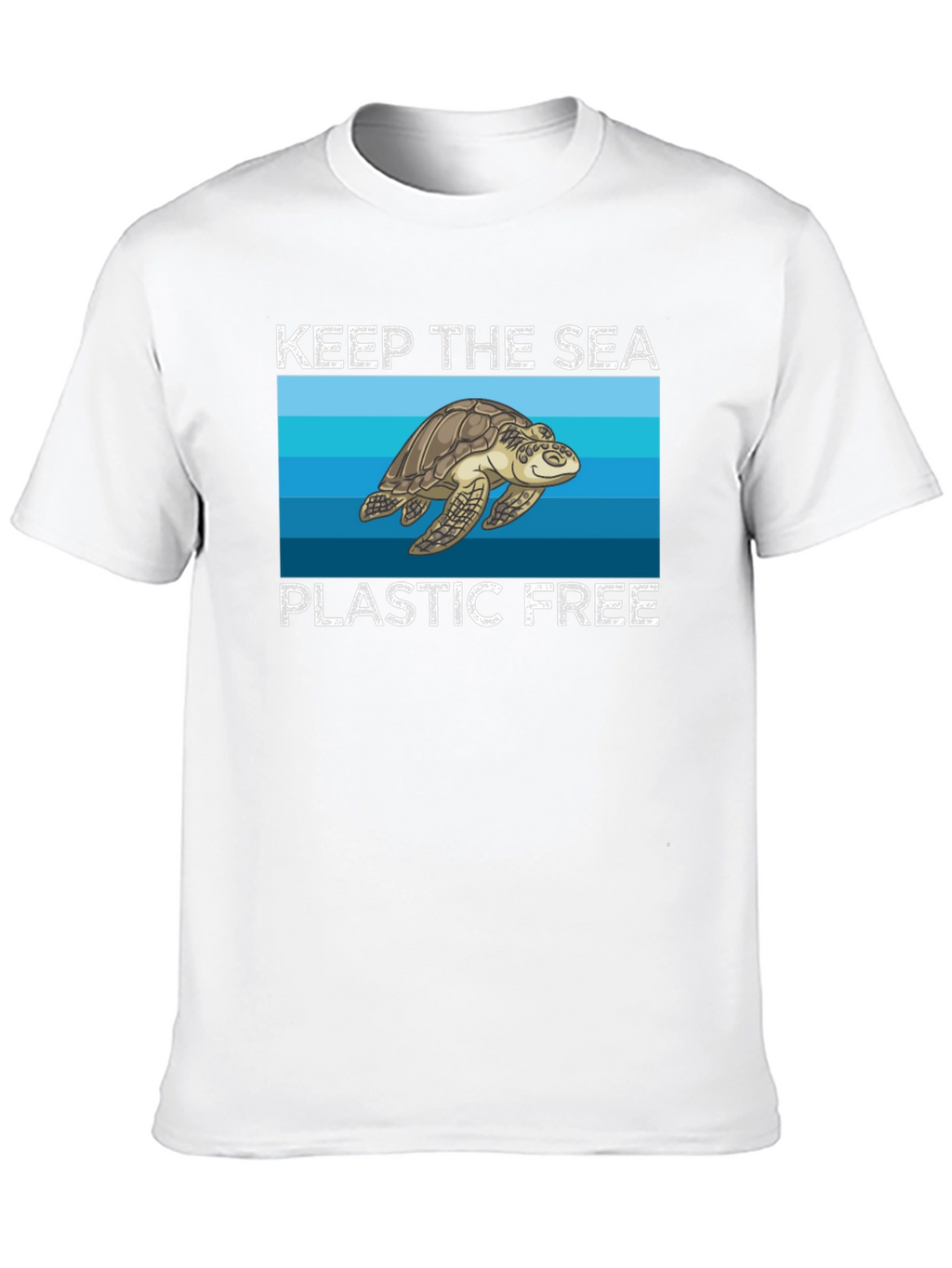 Keep the Sea Plastic Free Turtle Graphic Tee