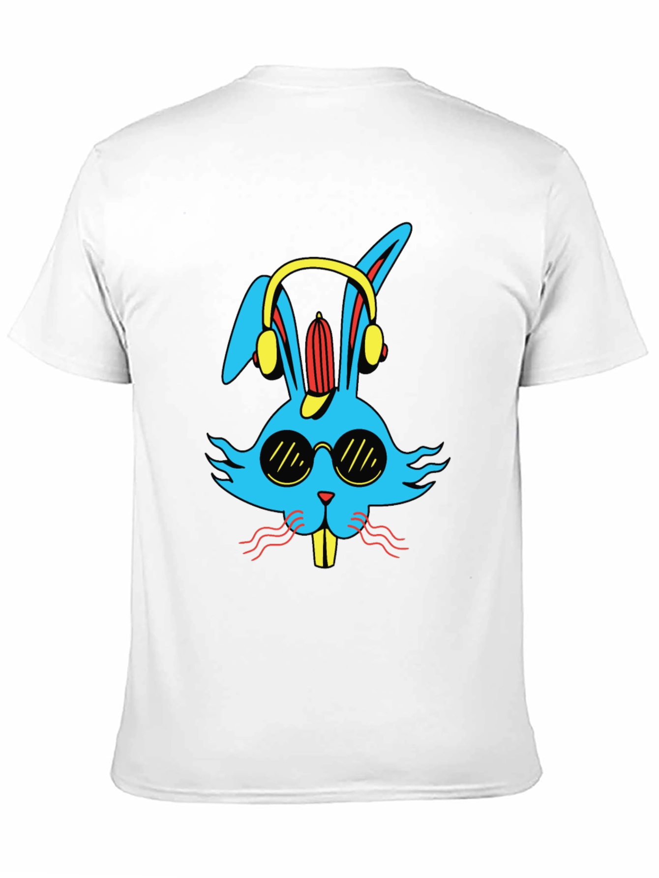 Cool Rabbit Graphic Tee - Black Cotton T-Shirt