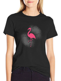 Cool Flamingo Graphic T-Shirt - Stylish Bird Tee