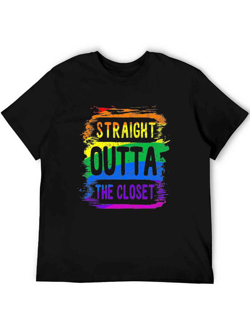 Straight Outta the Closet Rainbow Pride T-Shirt