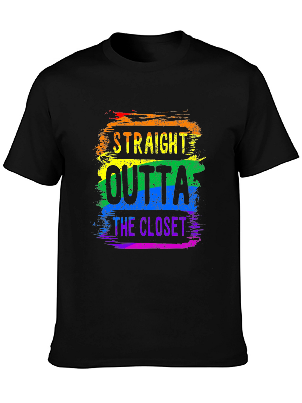 Straight Outta the Closet Rainbow Pride T-Shirt