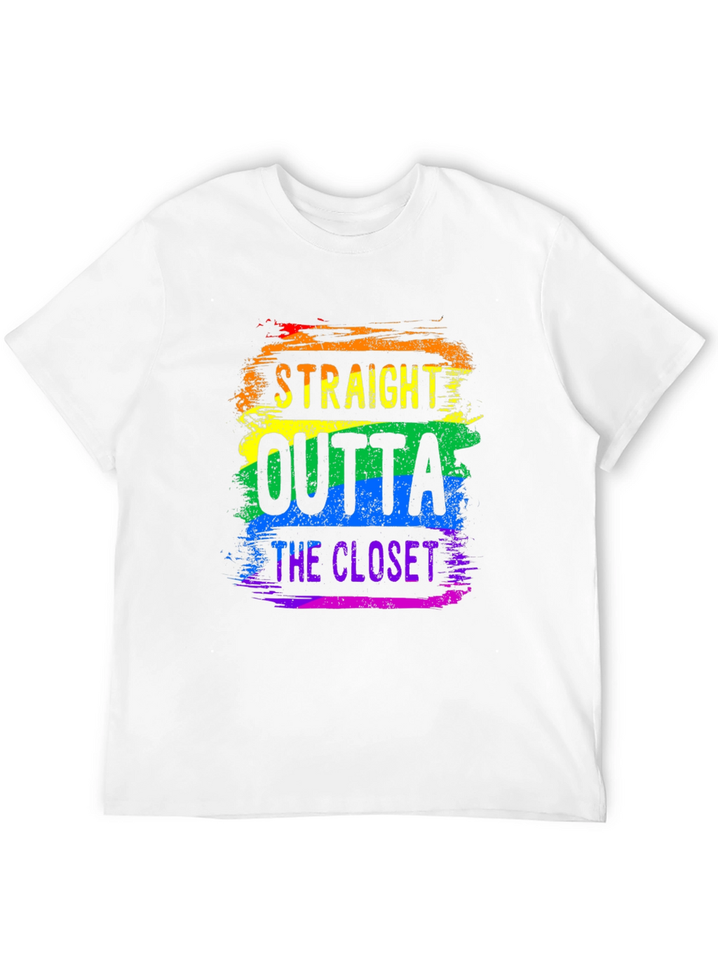 Straight Outta the Closet Rainbow Pride T-Shirt