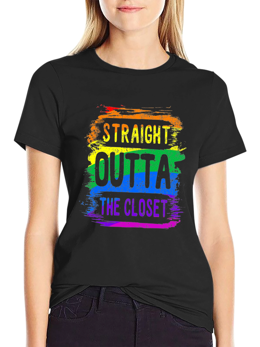 Straight Outta the Closet Rainbow Pride T-Shirt