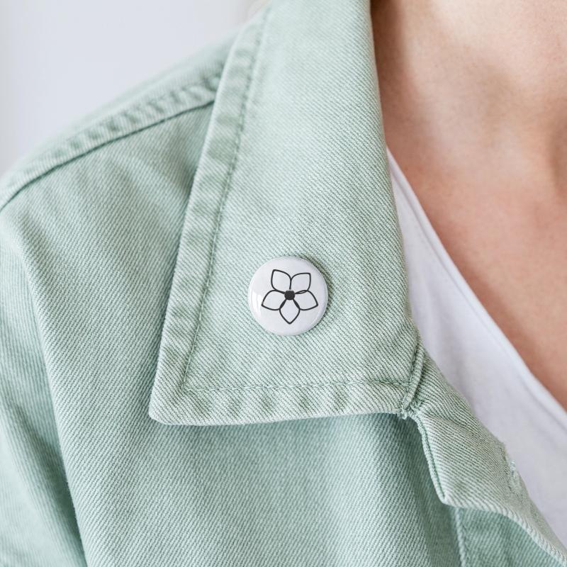 Abstract 3D Metallic Silver Flower