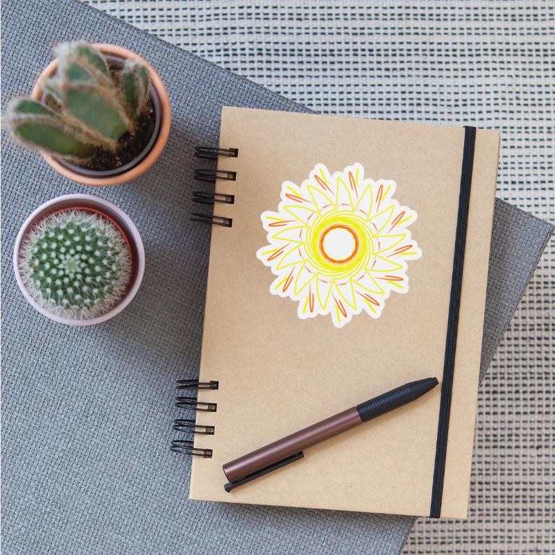 Abstract sun, circular pattern, mandala