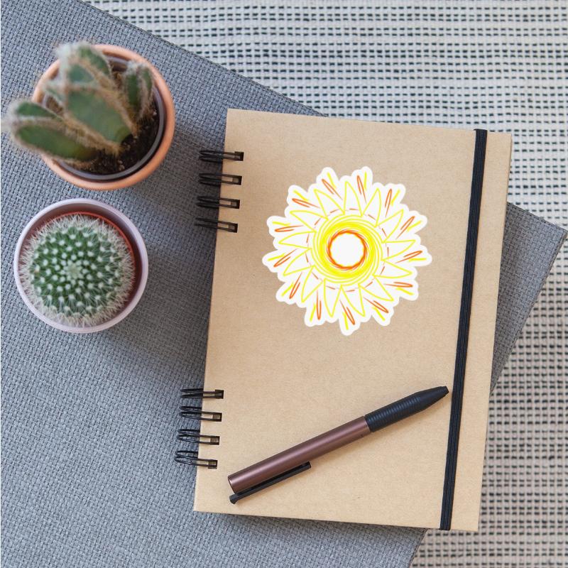 Abstract sun, circular pattern, mandala