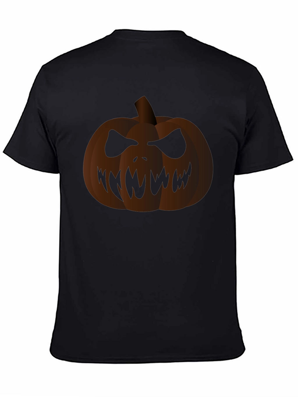 Spooky Pumpkin Graphic Black T-Shirt