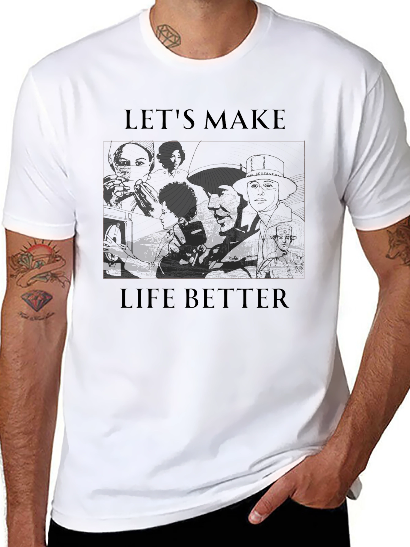 Lets Make Life Better Graphic Tee