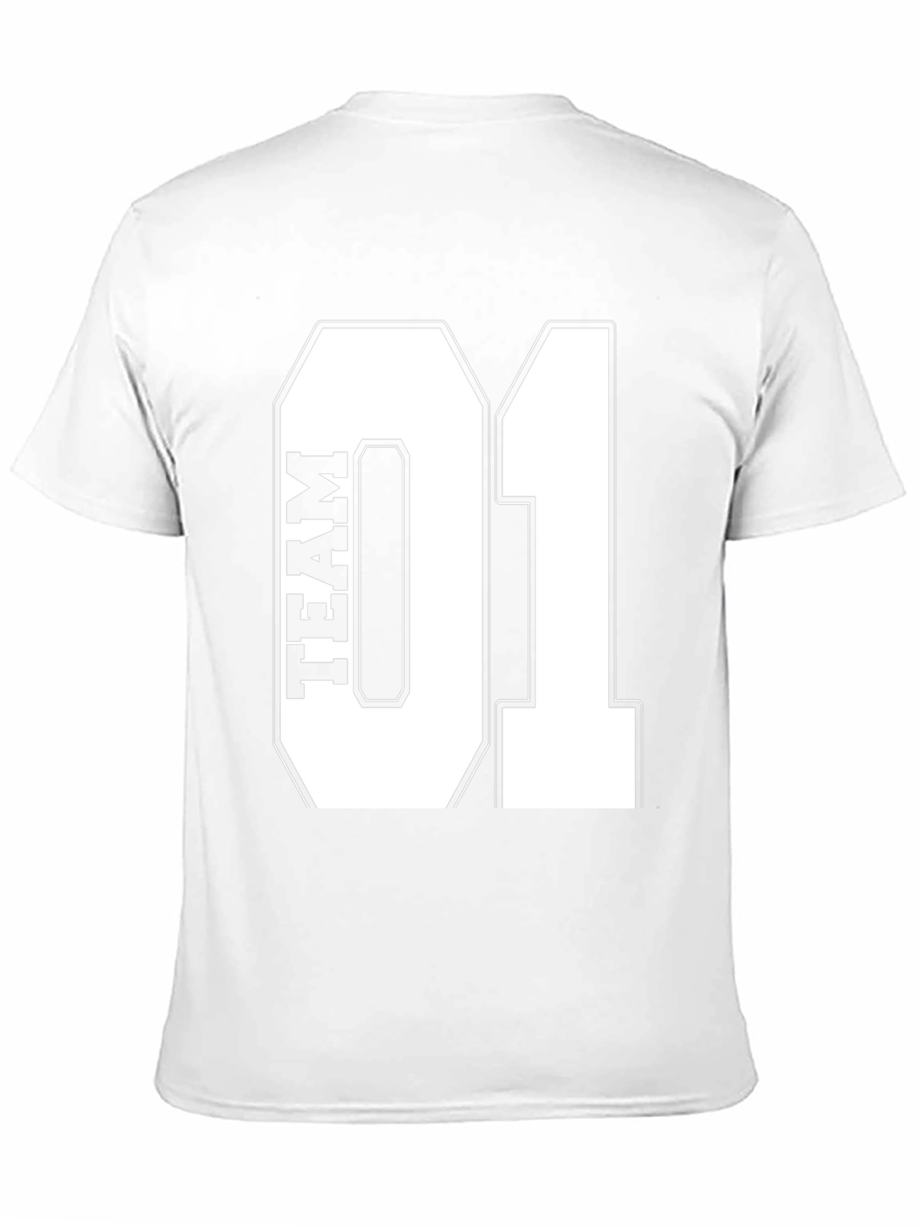 Team 01 Graphic Print Black T-Shirt