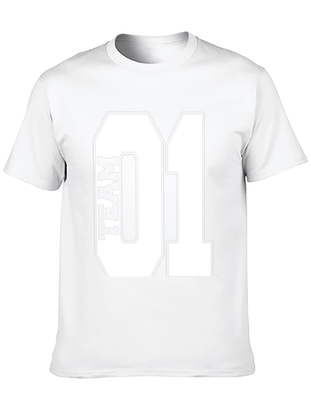 Team 01 Graphic Print Black T-Shirt