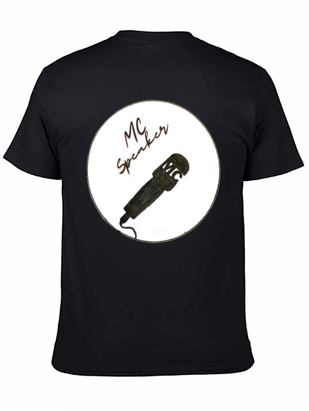MC Speaker Black T-Shirt - Stylish Music Lover Tee