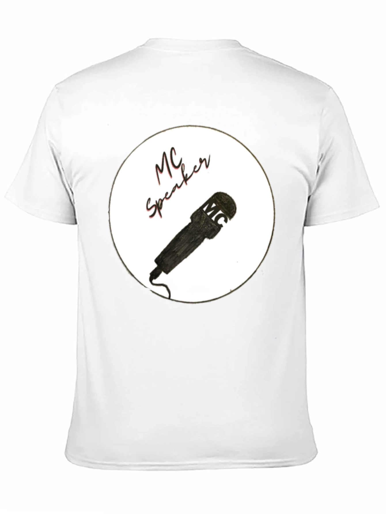 MC Speaker Black T-Shirt - Stylish Music Lover Tee