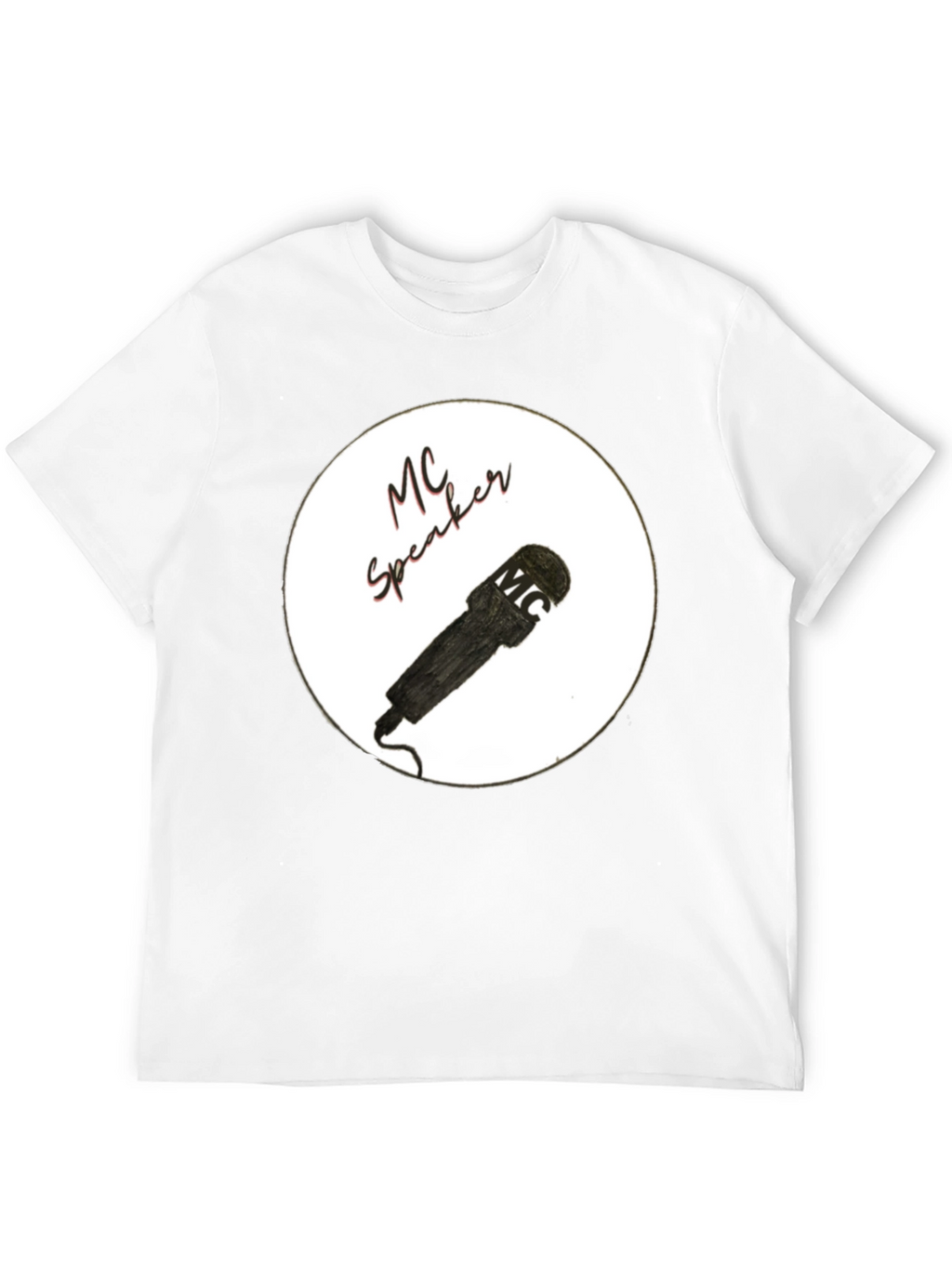 MC Speaker Black T-Shirt - Stylish Music Lover Tee