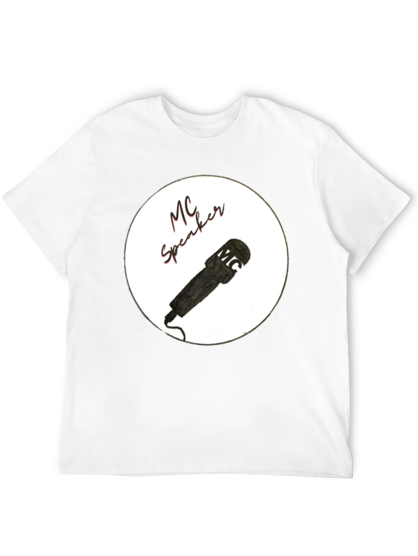 MC Speaker Black T-Shirt - Stylish Music Lover Tee
