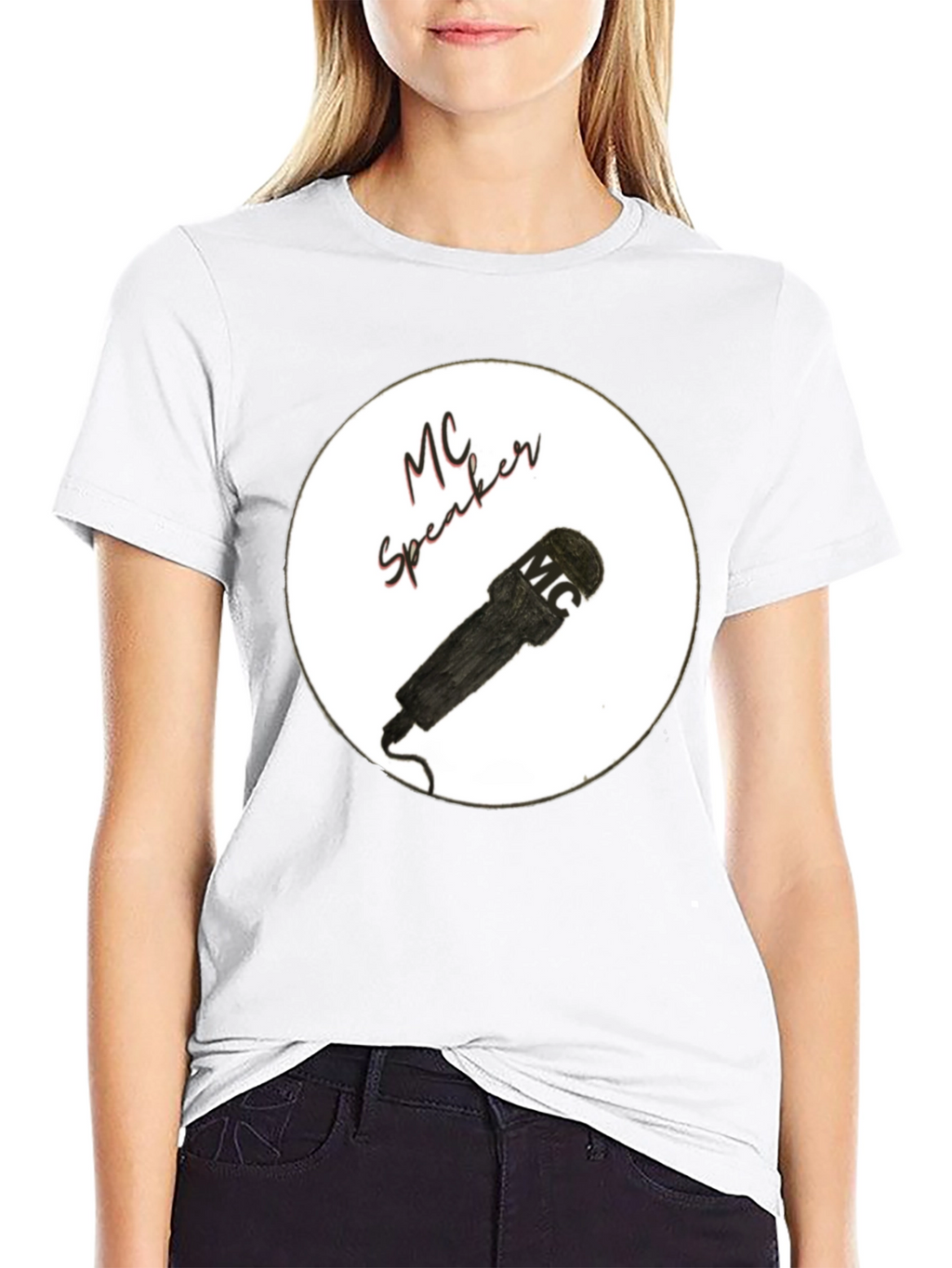 MC Speaker Black T-Shirt - Stylish Music Lover Tee