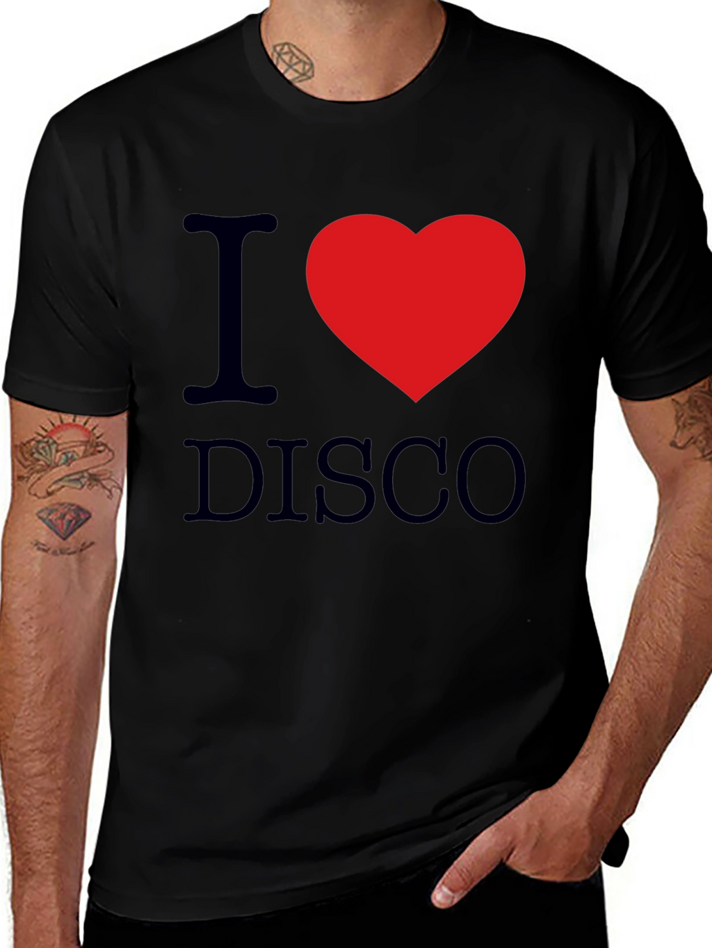 I Heart Disco Black T-Shirt