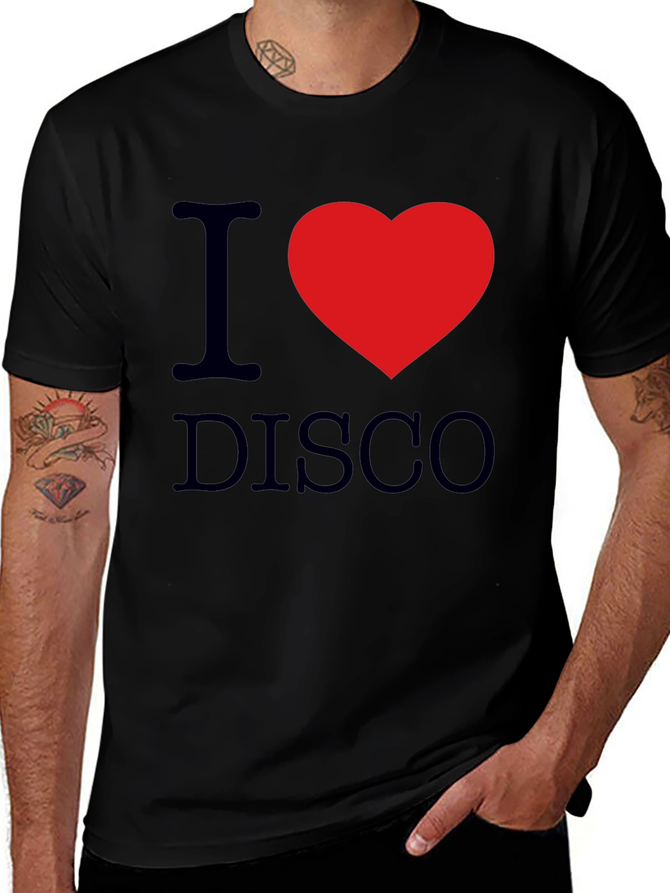 I Heart Disco Black T-Shirt