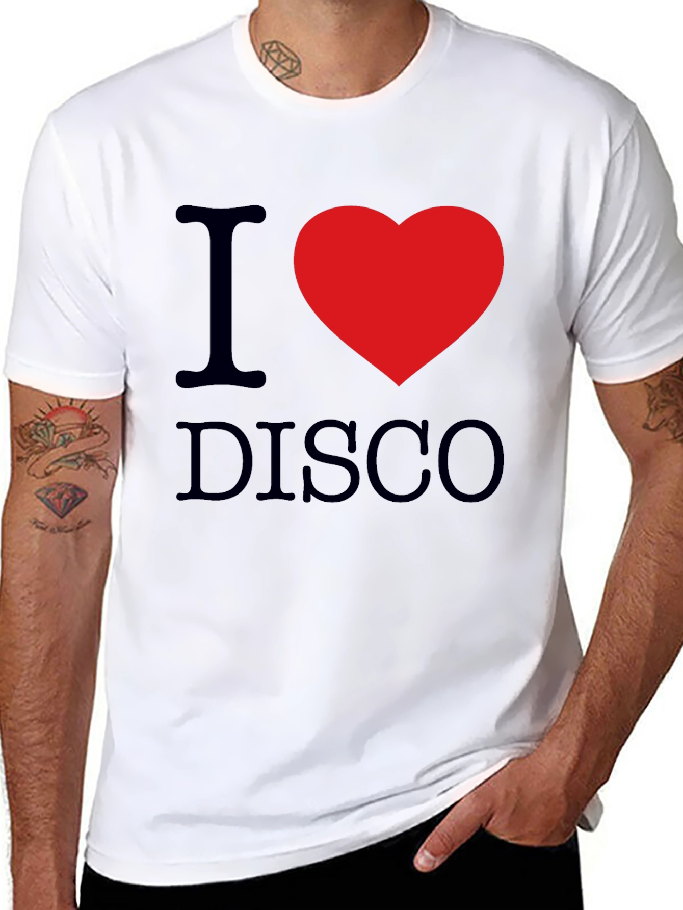 I Heart Disco Black T-Shirt