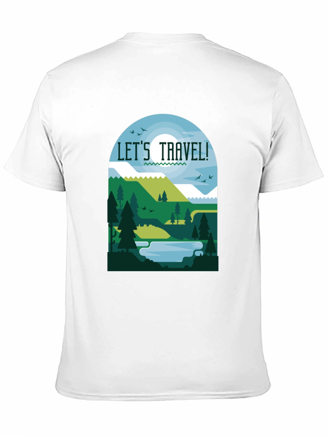 Lets Travel T-Shirt - Nature Inspired Tee