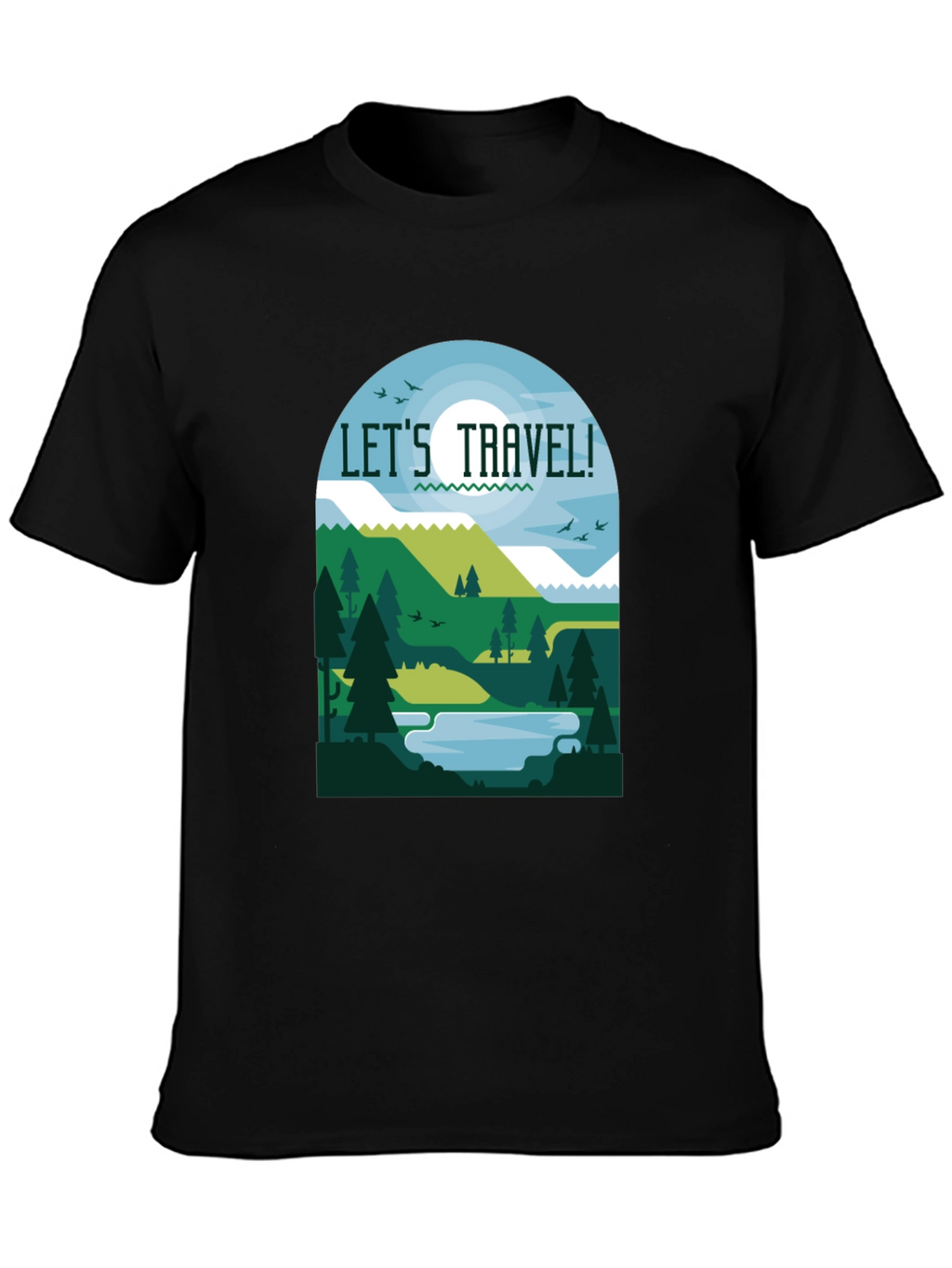 Lets Travel T-Shirt - Nature Inspired Tee
