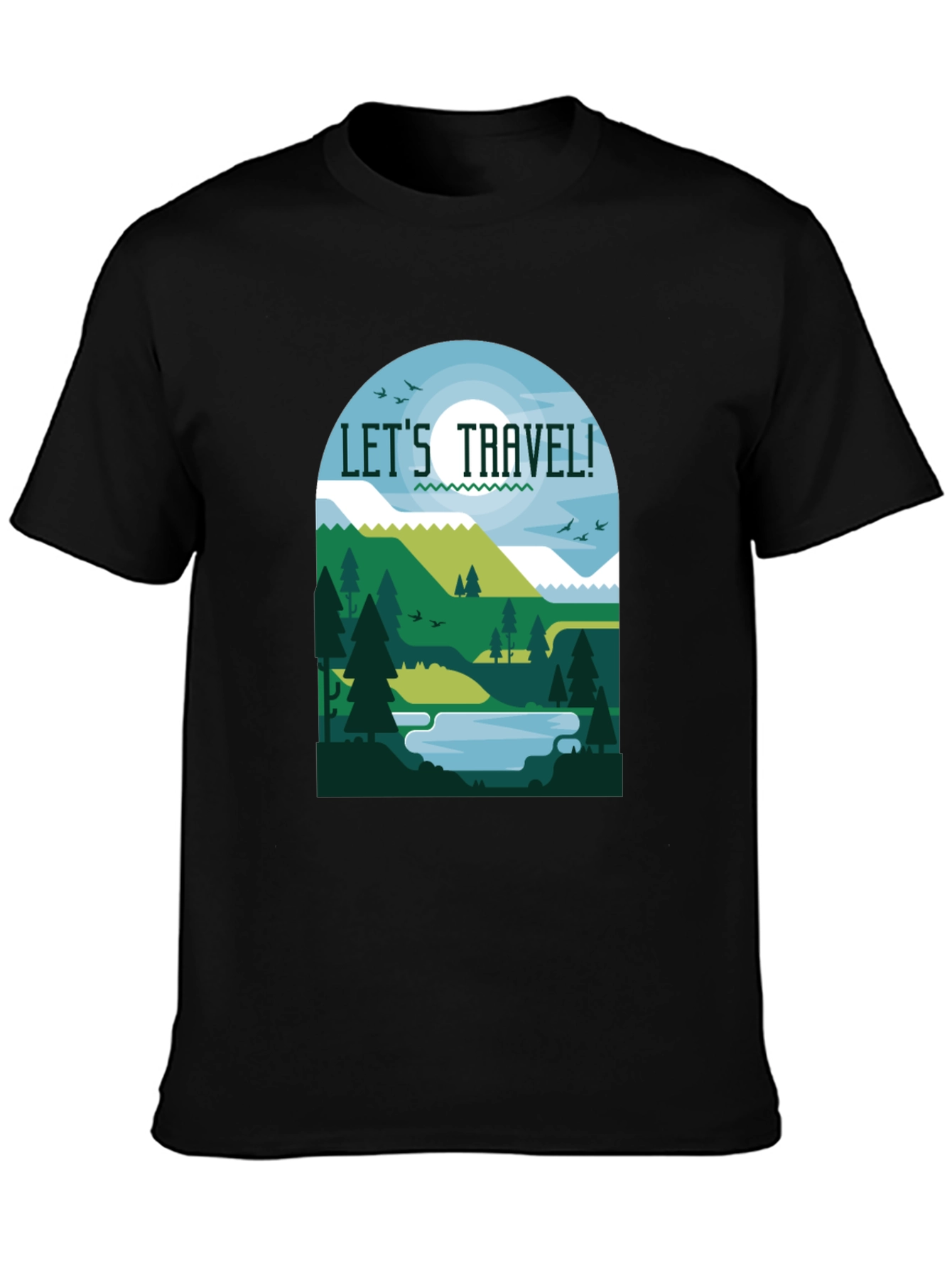 Lets Travel T-Shirt - Nature Inspired Tee