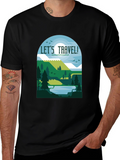 Lets Travel T-Shirt - Nature Inspired Tee