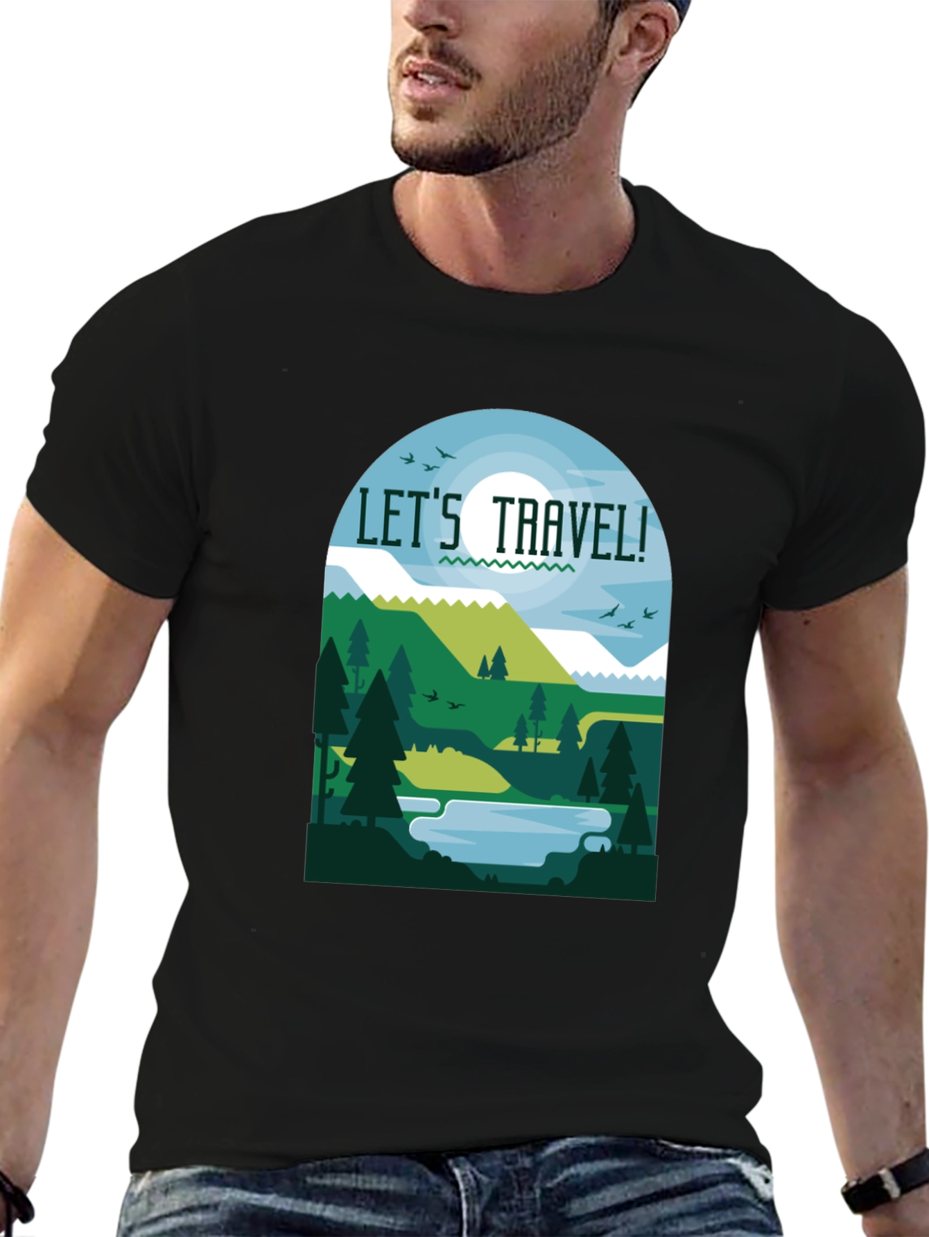 Lets Travel T-Shirt - Nature Inspired Tee