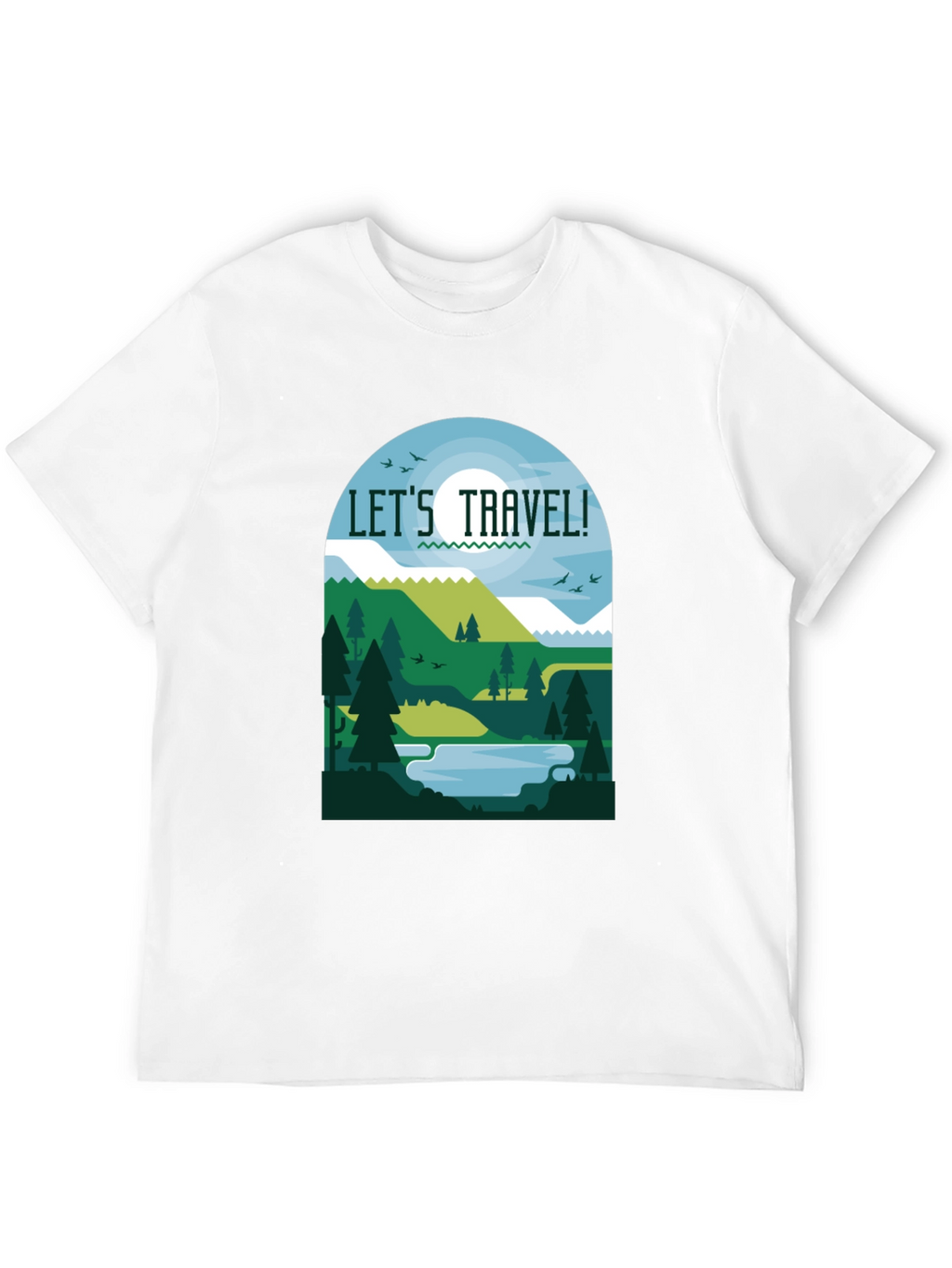 Lets Travel T-Shirt - Nature Inspired Tee