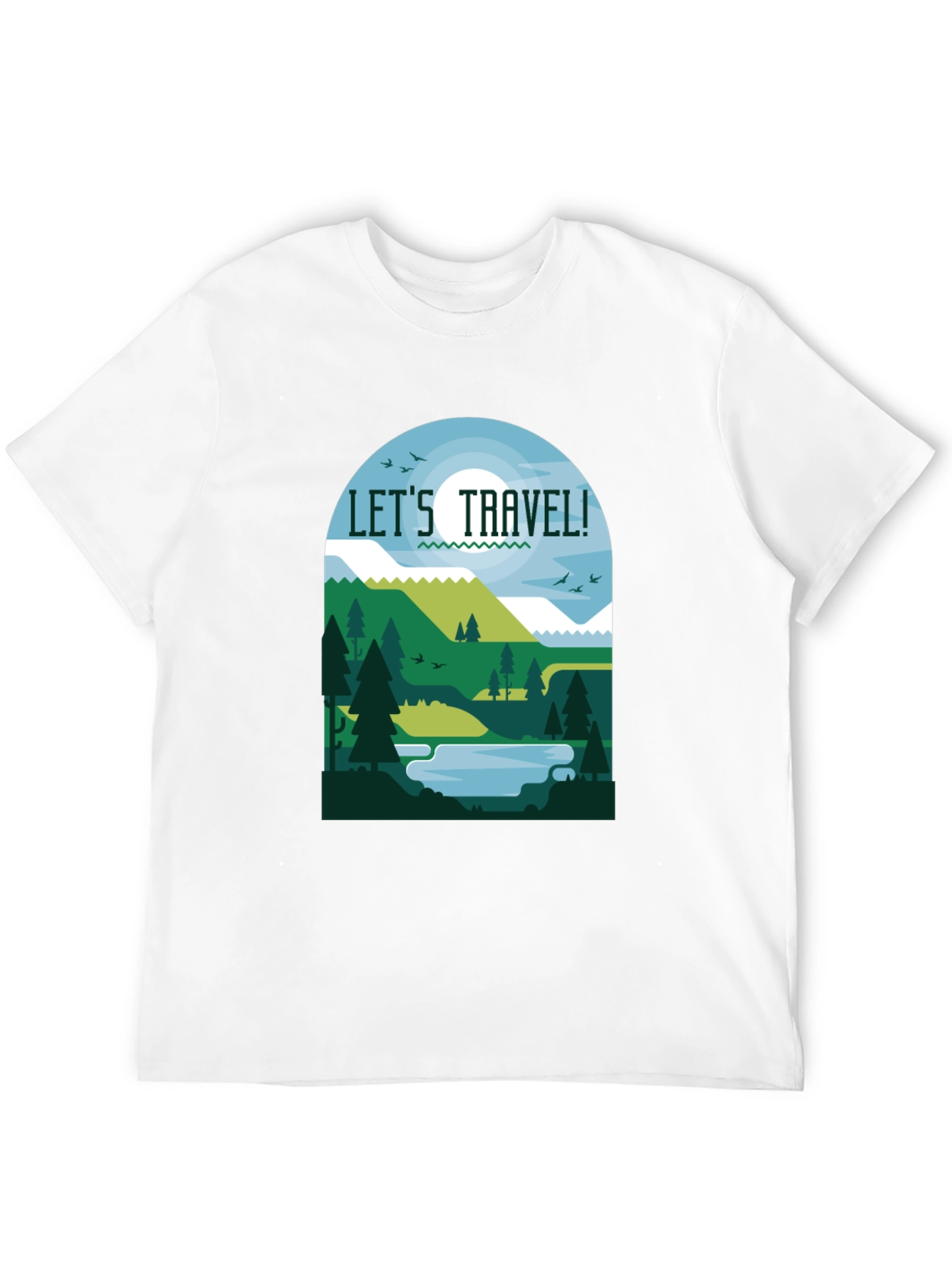 Lets Travel T-Shirt - Nature Inspired Tee