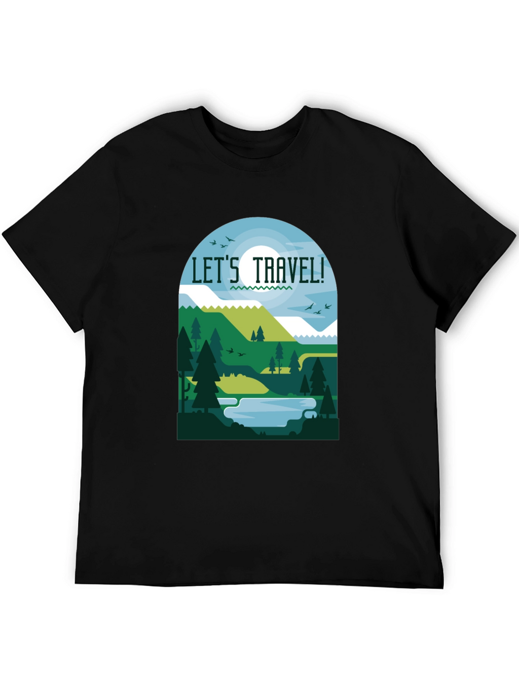 Lets Travel T-Shirt - Nature Inspired Tee