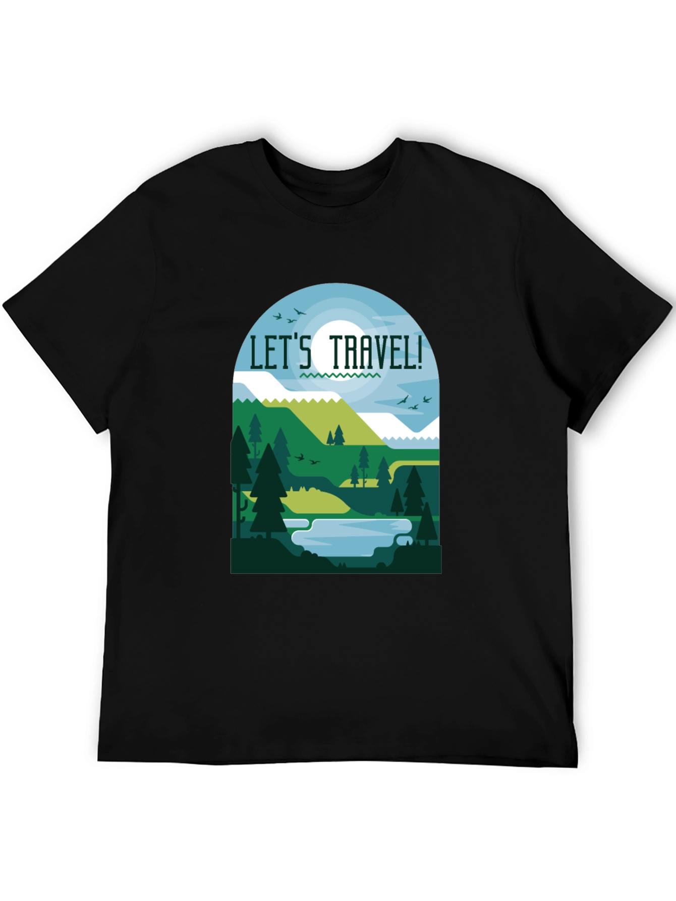 Lets Travel T-Shirt - Nature Inspired Tee