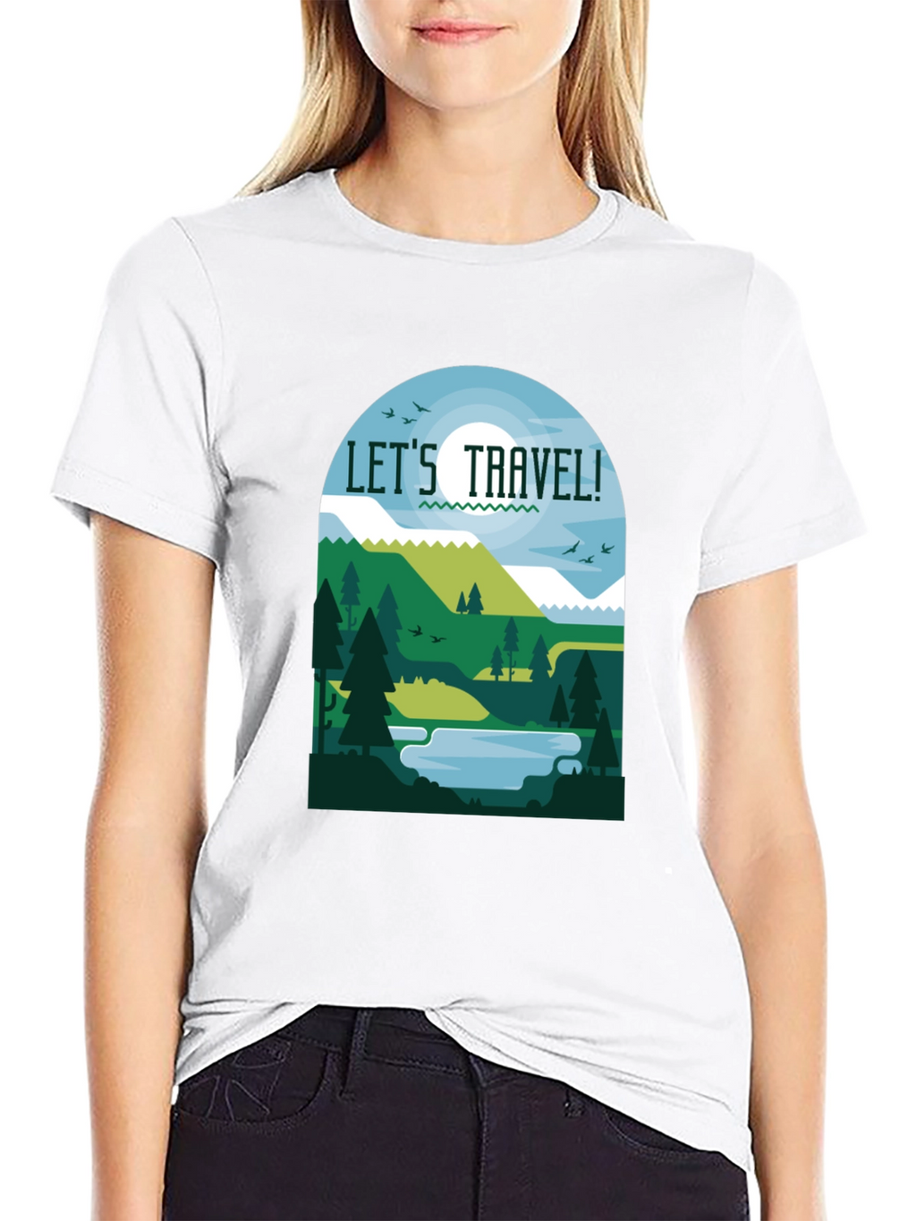 Lets Travel T-Shirt - Nature Inspired Tee
