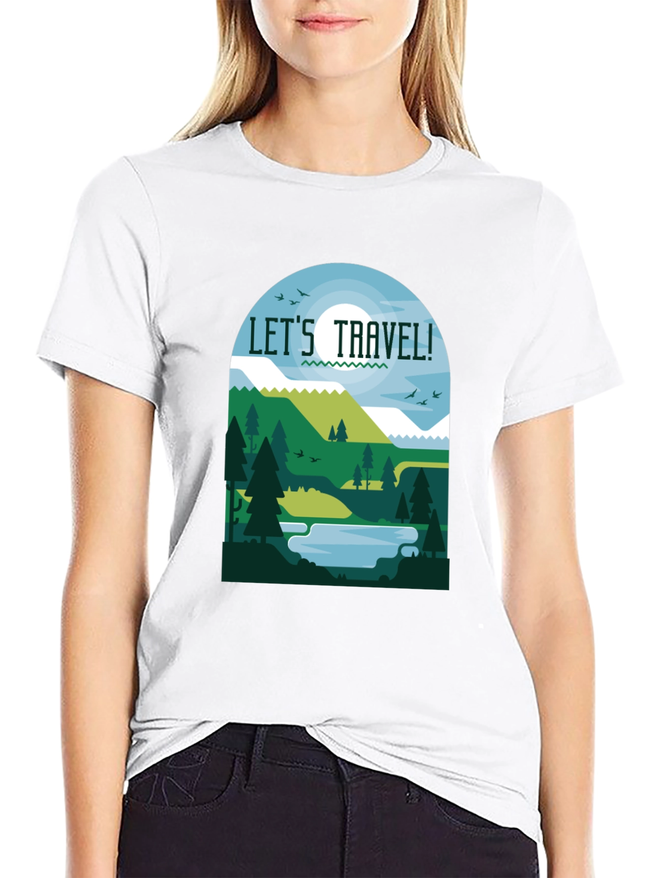 Lets Travel T-Shirt - Nature Inspired Tee