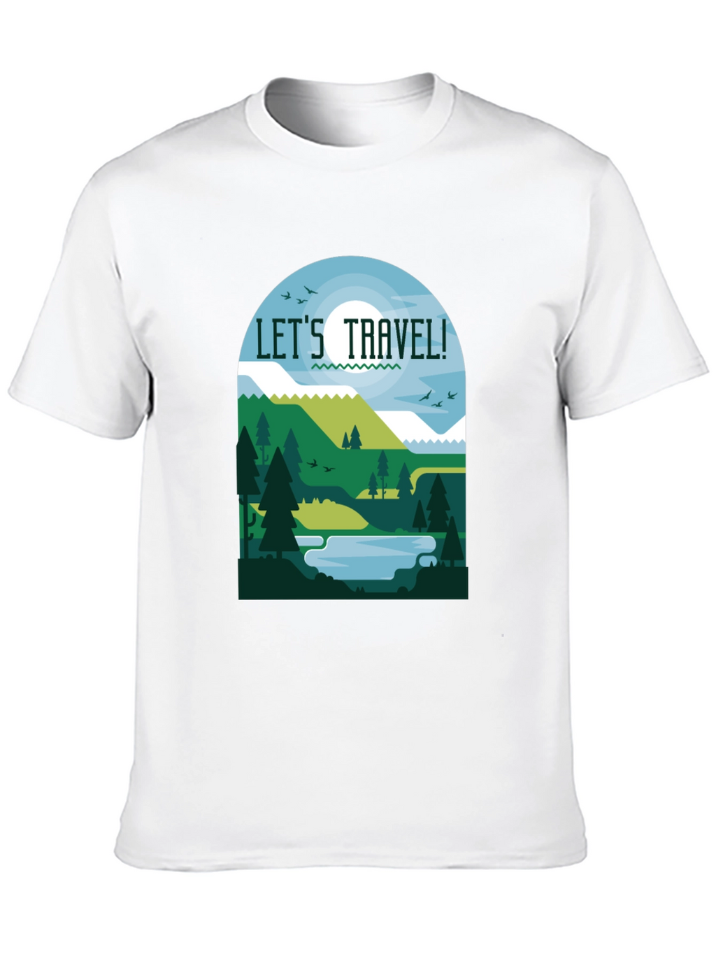 Lets Travel T-Shirt - Nature Inspired Tee