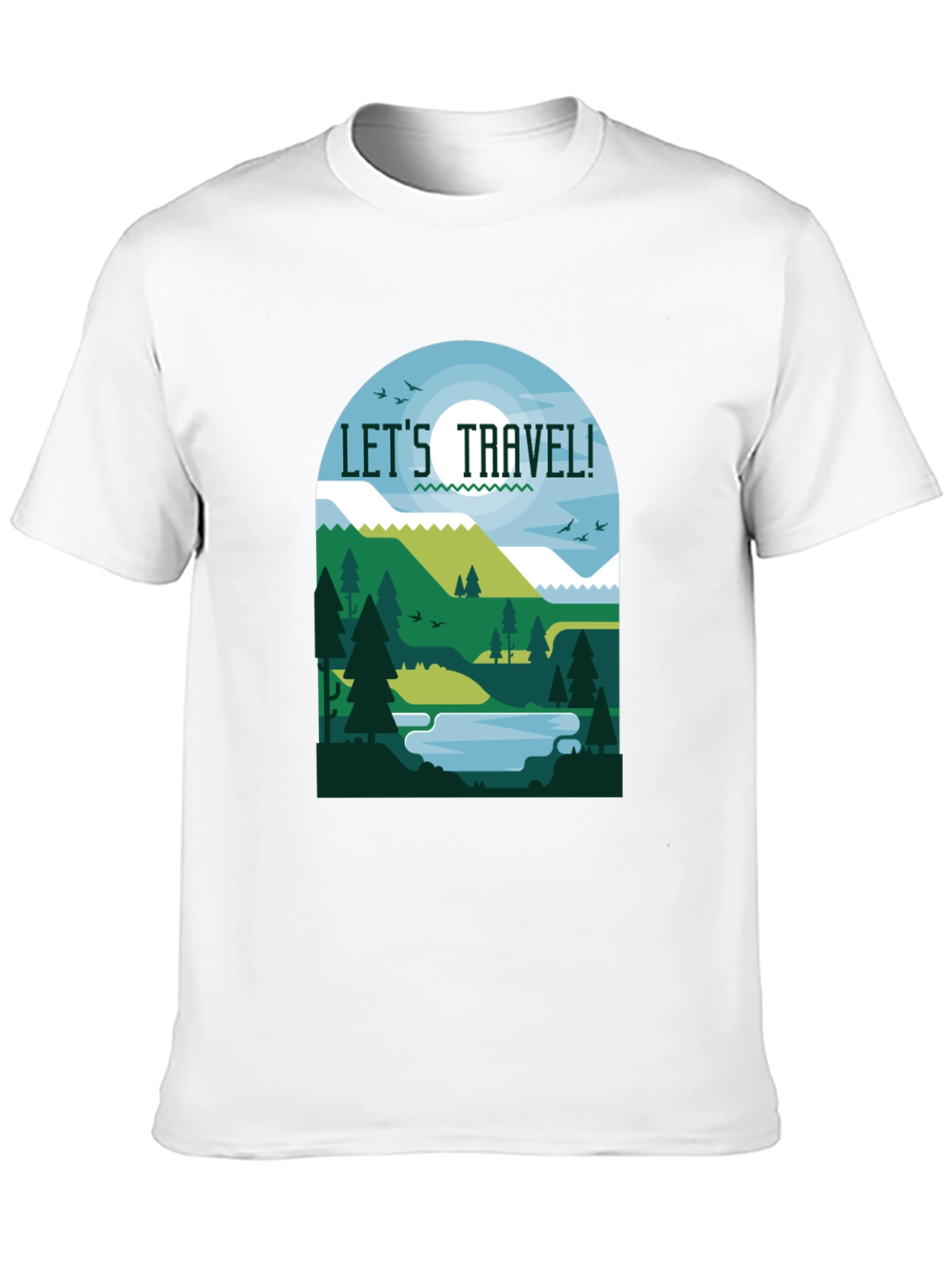 Lets Travel T-Shirt - Nature Inspired Tee