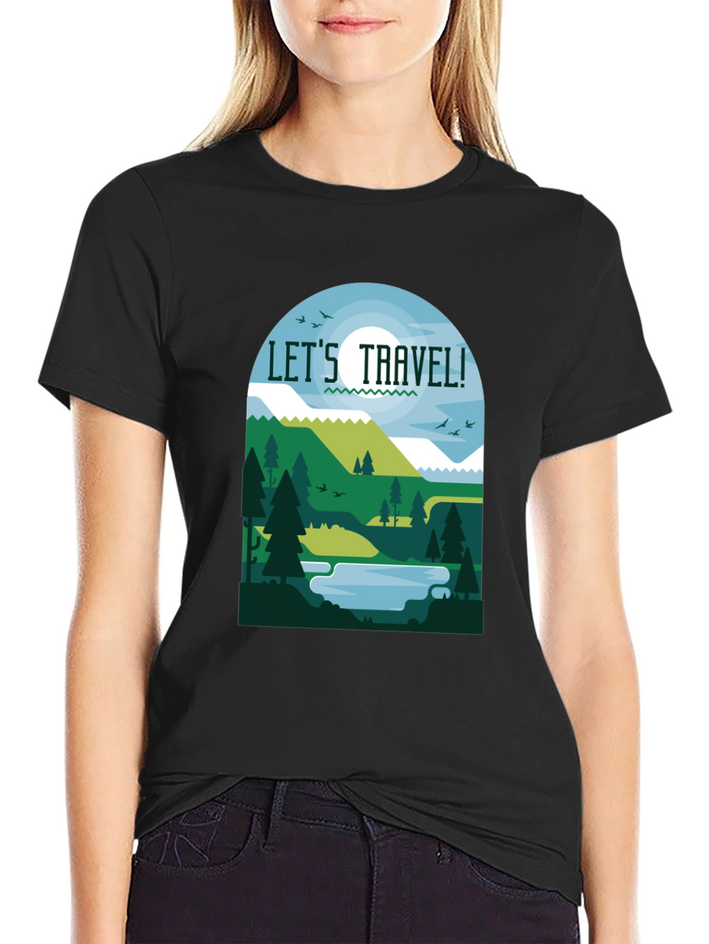Lets Travel T-Shirt - Nature Inspired Tee