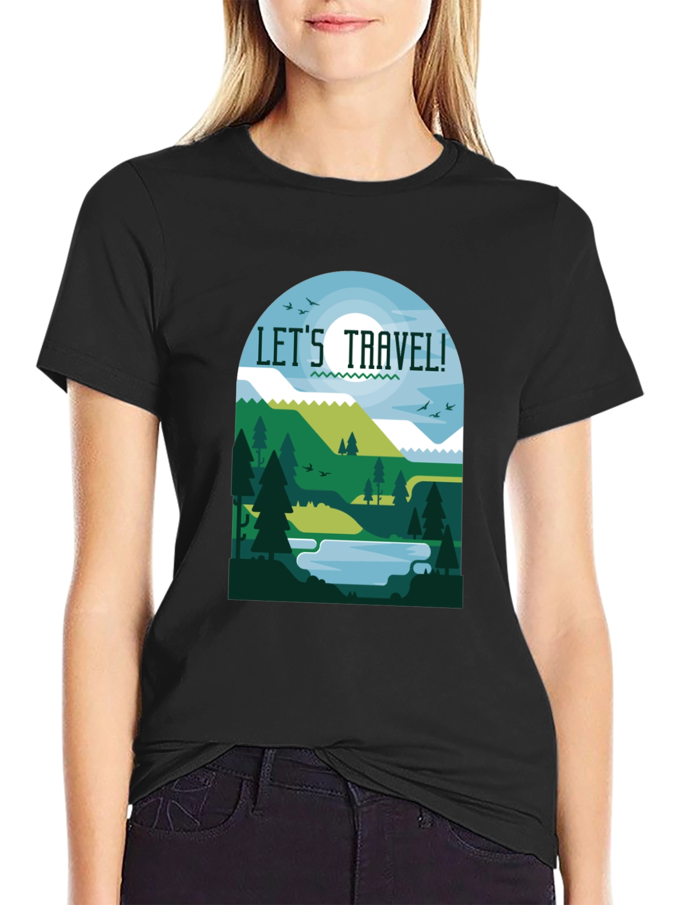 Lets Travel T-Shirt - Nature Inspired Tee