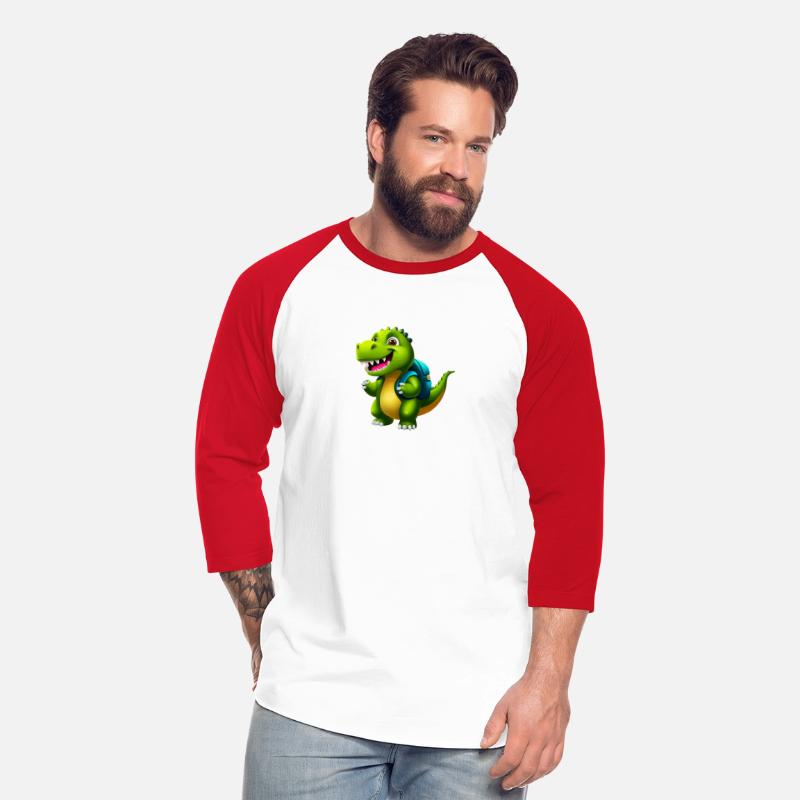 Adorable Dinosaur Schooltime Illustration