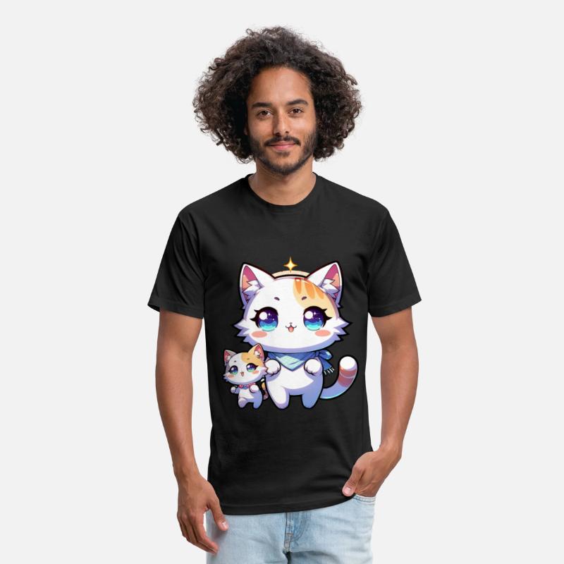 Adorable Kawaii Cats with Big Sparkling Eyes and