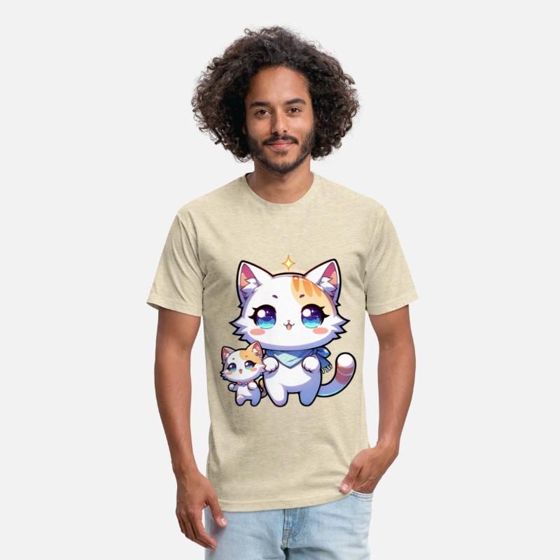 Adorable Kawaii Cats with Big Sparkling Eyes and