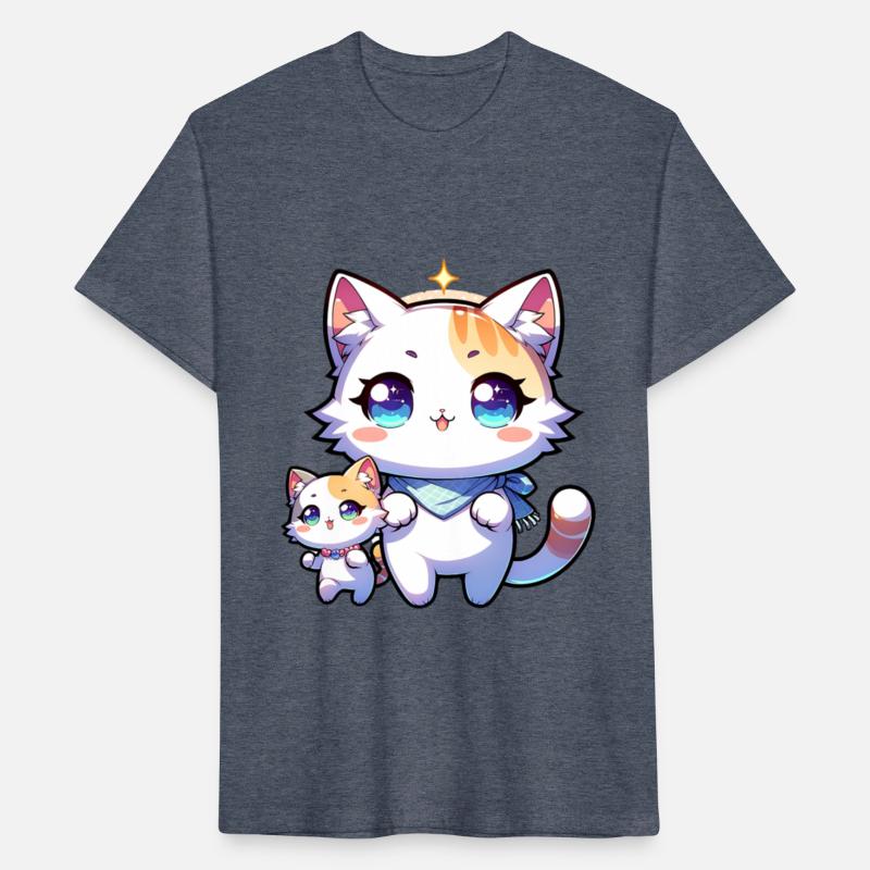 Adorable Kawaii Cats with Big Sparkling Eyes and