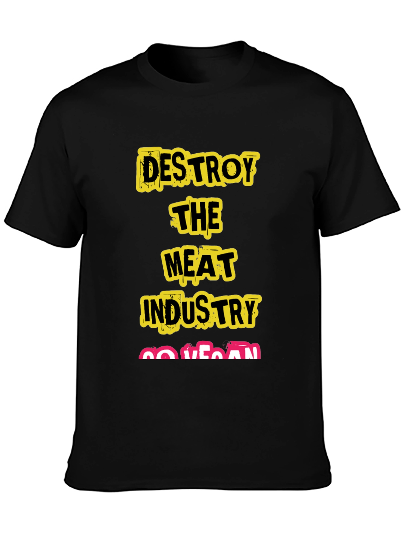 Destroy The Meat Industry Vegan T-Shirt