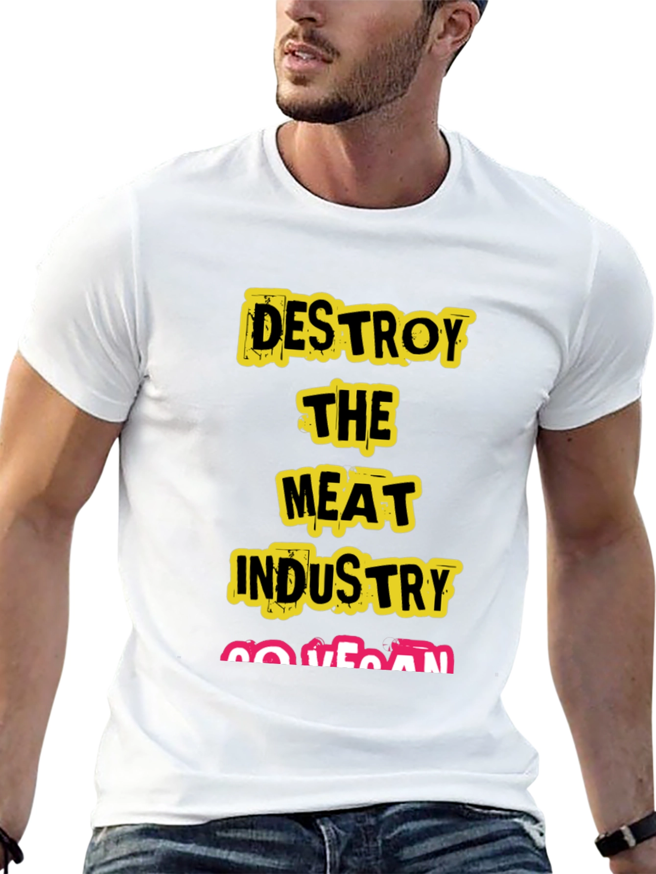 Destroy The Meat Industry Vegan T-Shirt