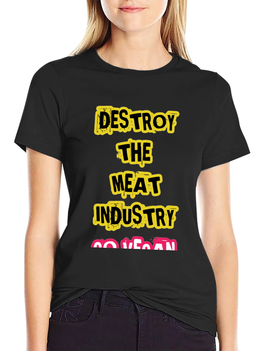 Destroy The Meat Industry Vegan T-Shirt