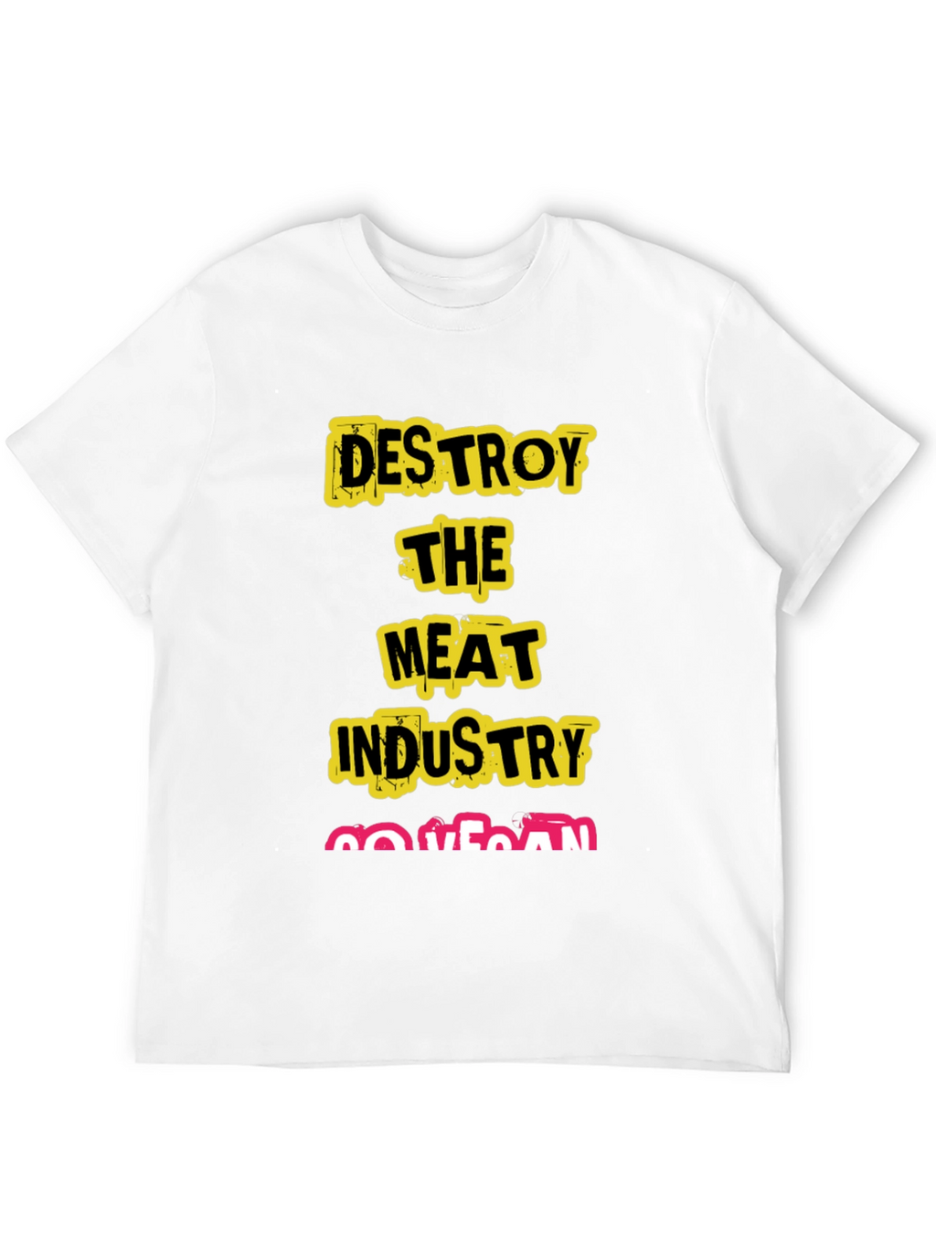 Destroy The Meat Industry Vegan T-Shirt